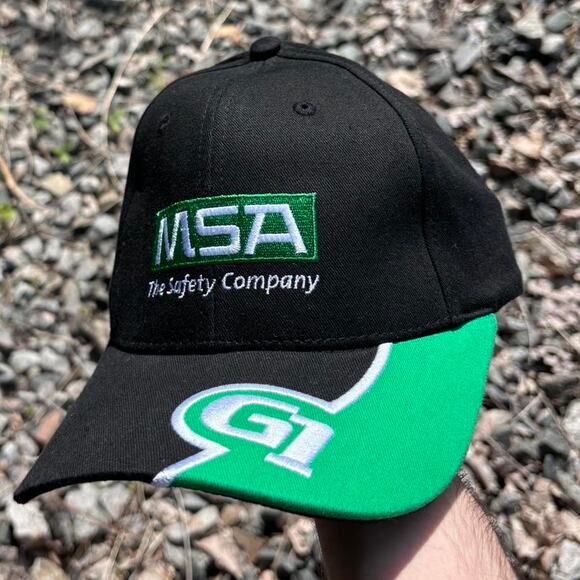 Y2K Black & Green Dad Hat! Nascar Style - Picture 3 of 7